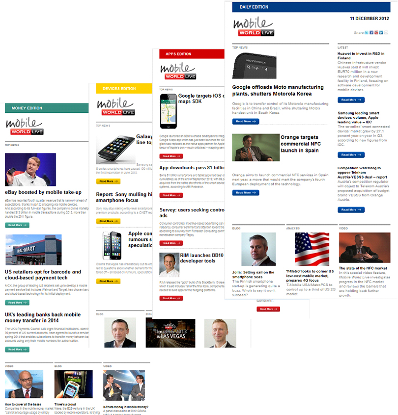 Mobile World Live Email Samples